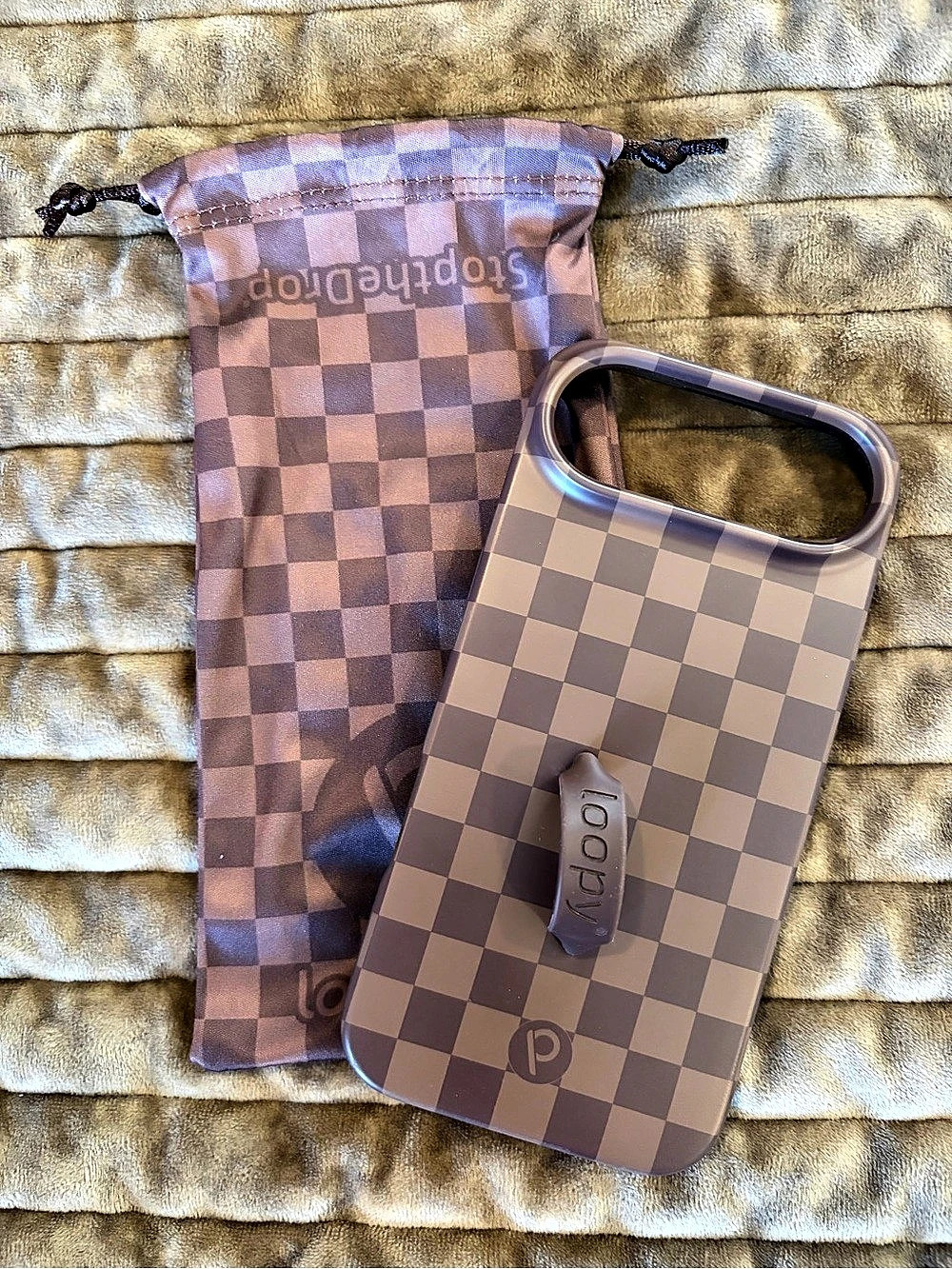 Loopy case iPhone Air Brown Checker